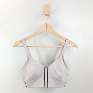 FP Movement Sports Bra Women Small Gray Cutout Back Adjustable Straps